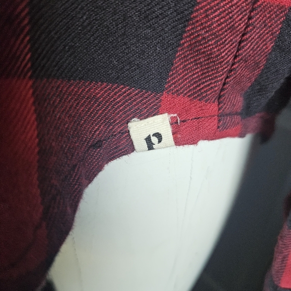 Pact Women's Fireside Flannel Buffalo Plaid Black Red Organic Cotton - Picture 6 of 14